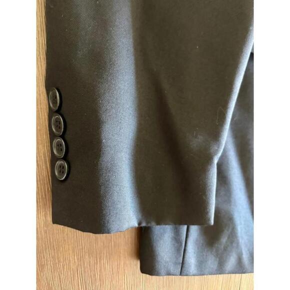 Men's Linea Uomo Modern Fit Black Wool Suit Jacket Blazer 40R - Picture 7 of 8